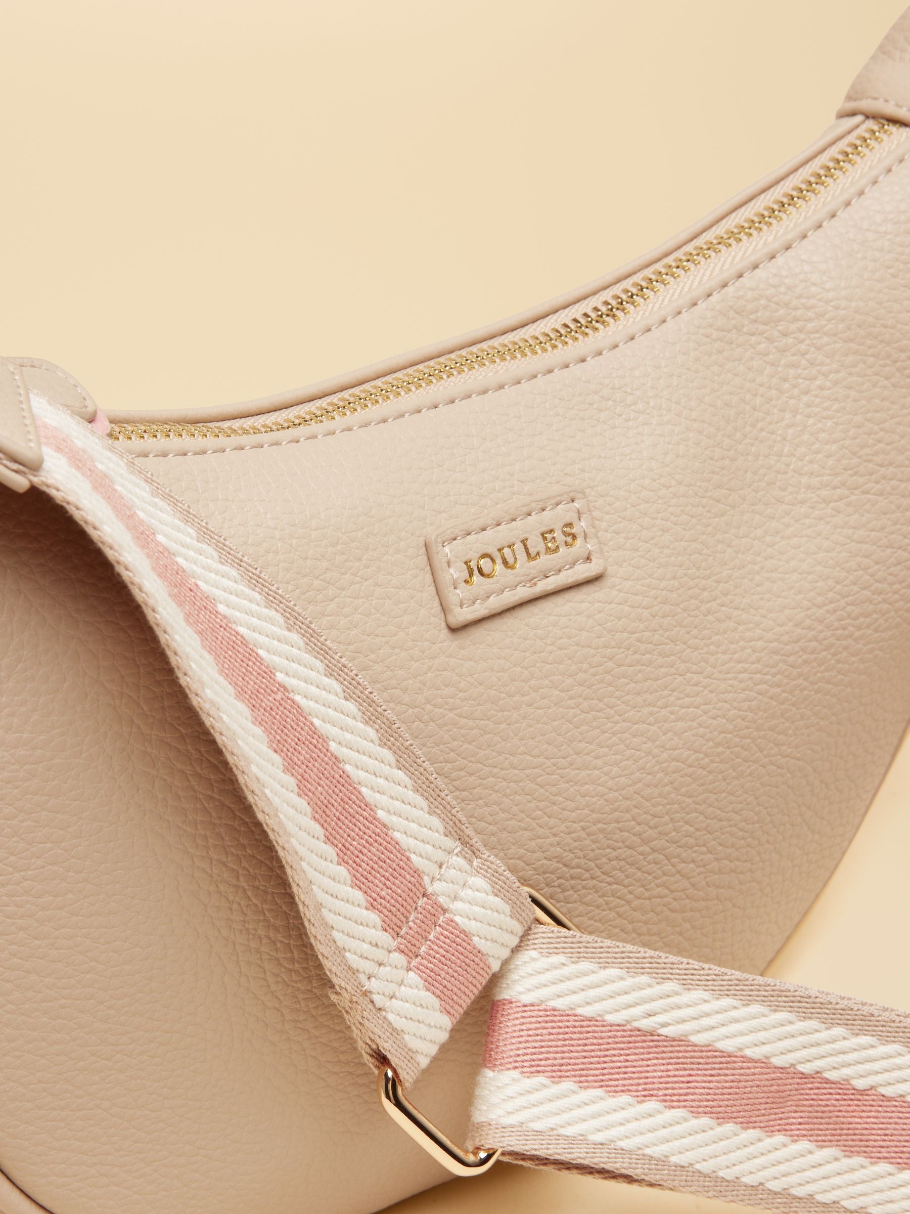 Jade Neutral Half Moon Adjustable Cross-Body Bag