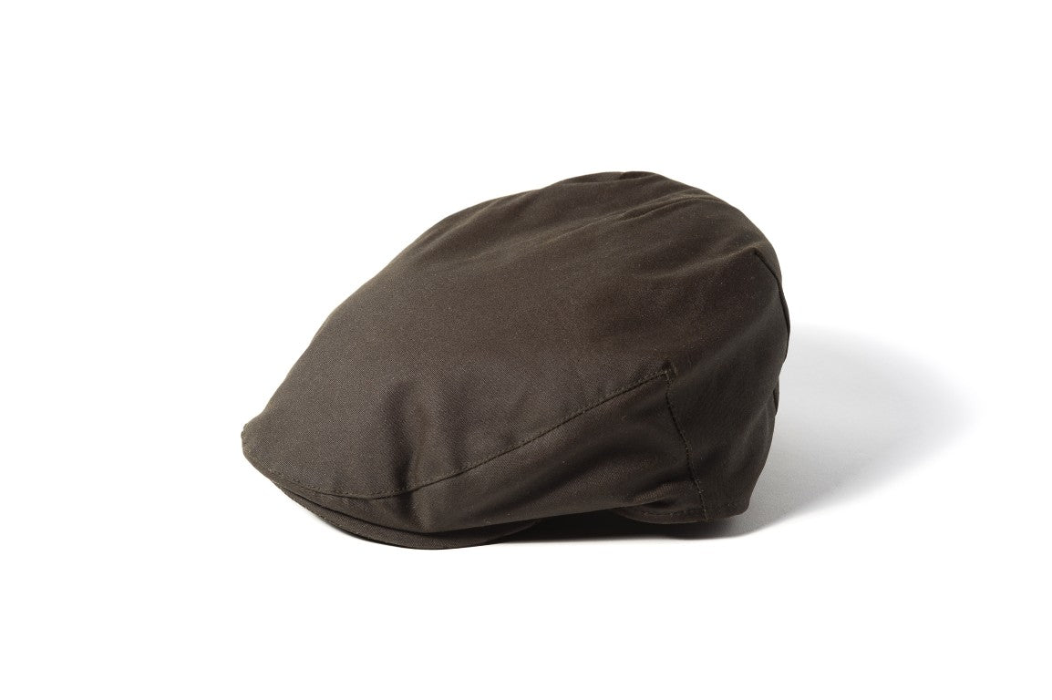 Wax Flat Cap - Olive