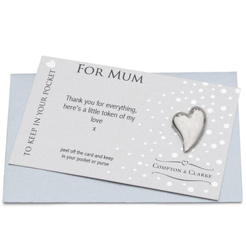 Mum Heart Carded Charm