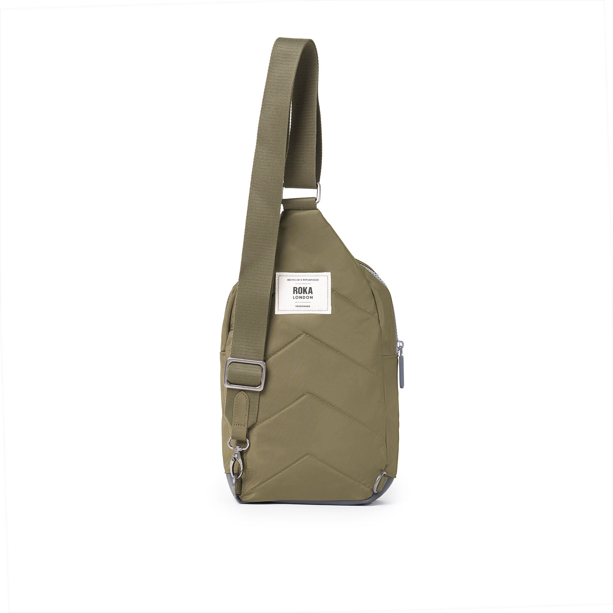 Willesden Sling Bag Large Recycled Nylon - Military Tonal