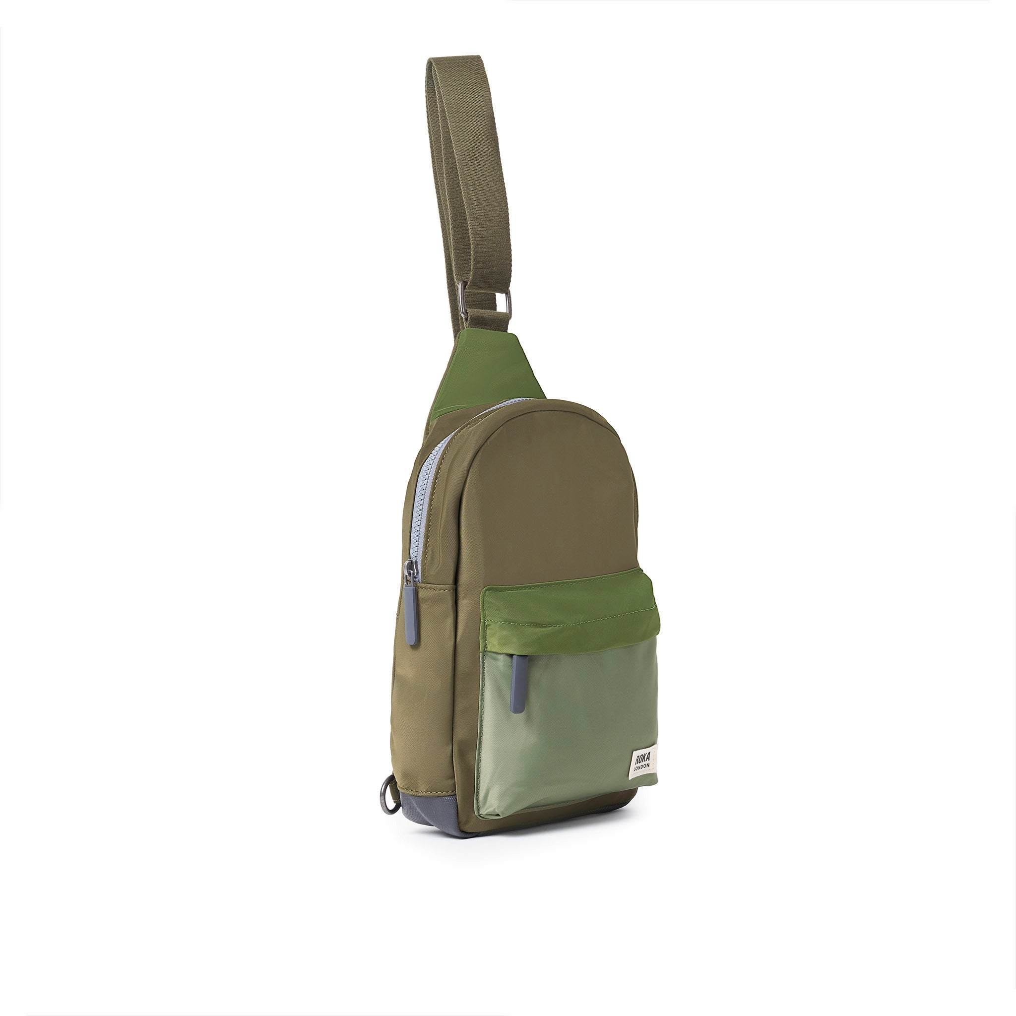 Willesden Sling Bag Large Recycled Nylon - Military Tonal