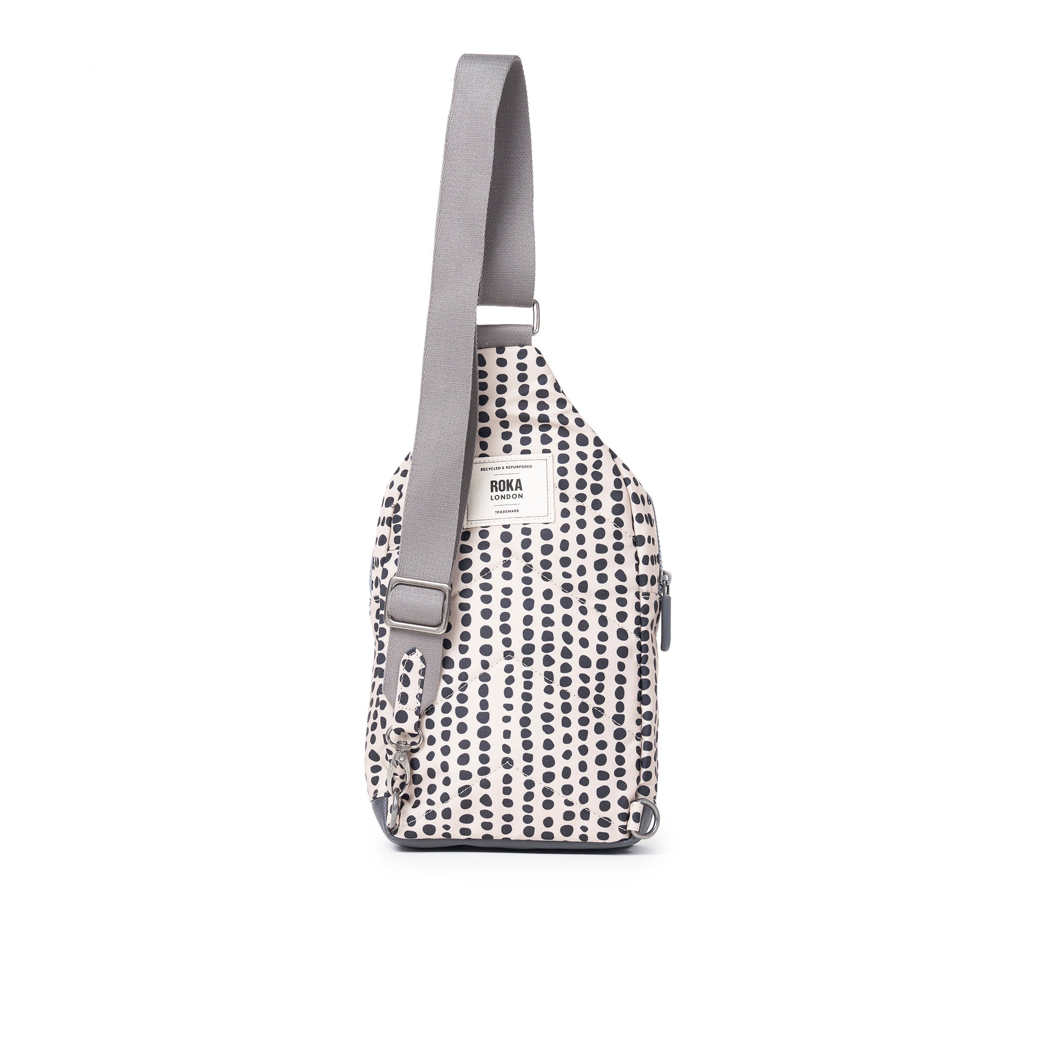 Willesden Sling Bag Large Recycled Canvas - Linear Dot
