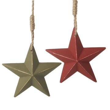 Red or Green Star Decoration