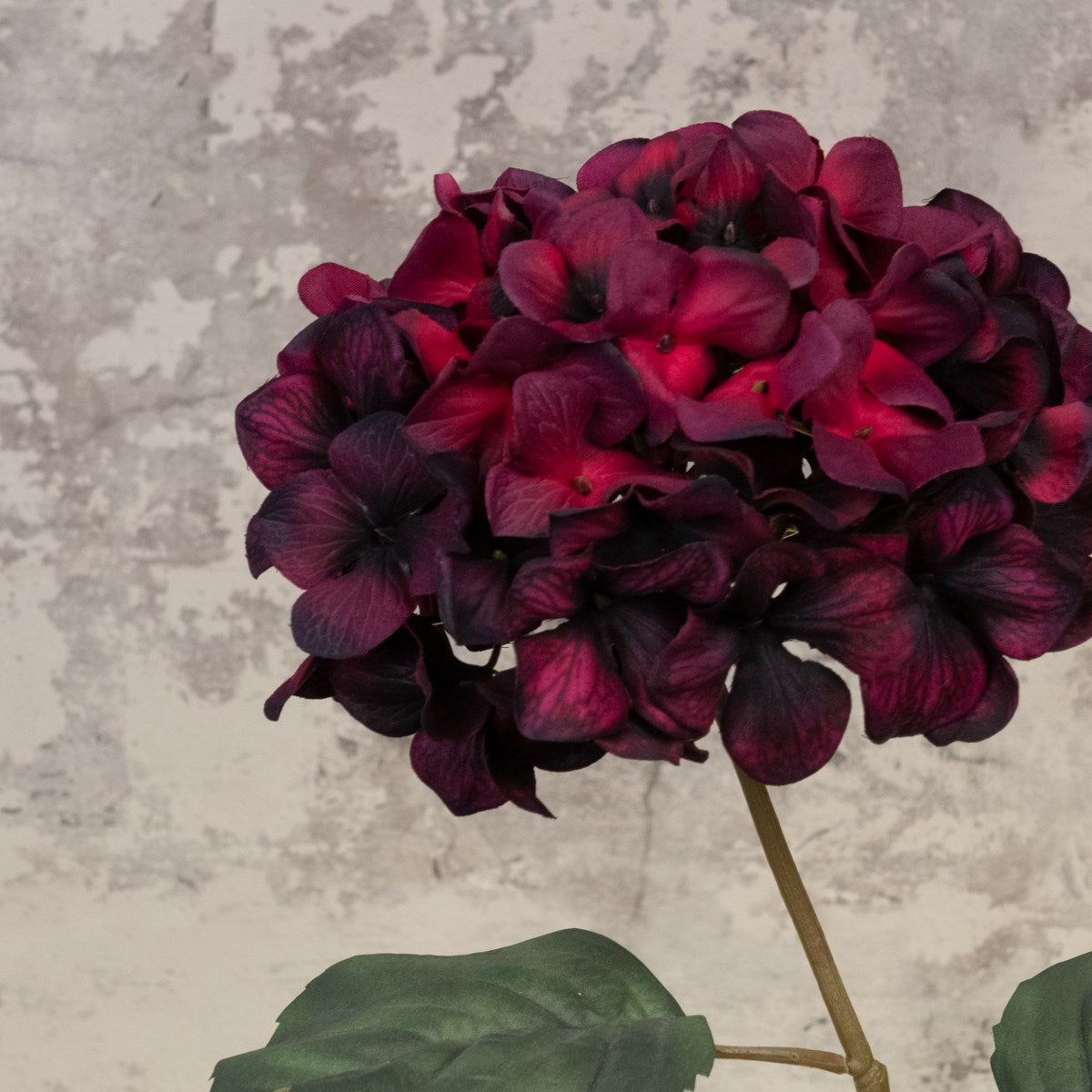 Luxury Faux Hydrangea - Aubergine