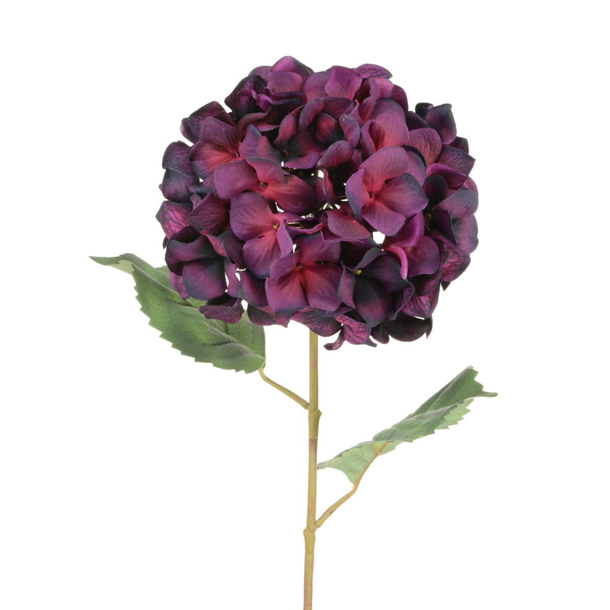 Luxury Faux Hydrangea - Aubergine