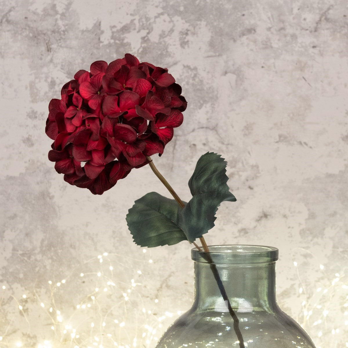 Luxury Faux Hydrangea - Red