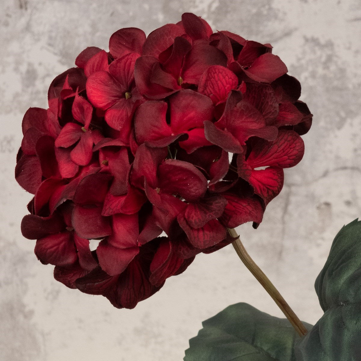 Luxury Faux Hydrangea - Red