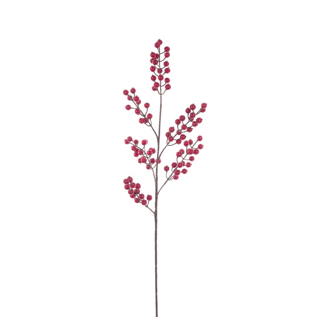 Faux Winter Berry Stem - Red