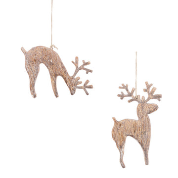 REINDEER HANGER - SET OF 2