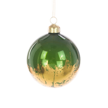 GLASS ETHEL BAUBLE 8CM