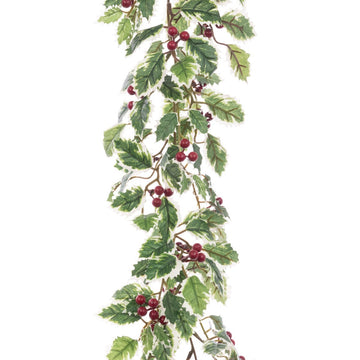 Variegated Holly Table Garland