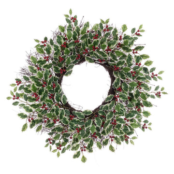 Variegated Holly Table Wreath