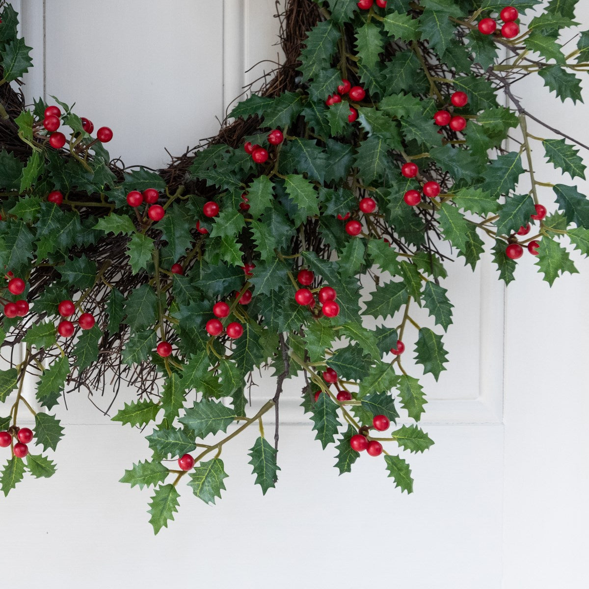 Holly Wreath with Berries