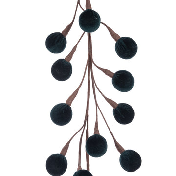 Velvet Pom Ball Garland 120cm