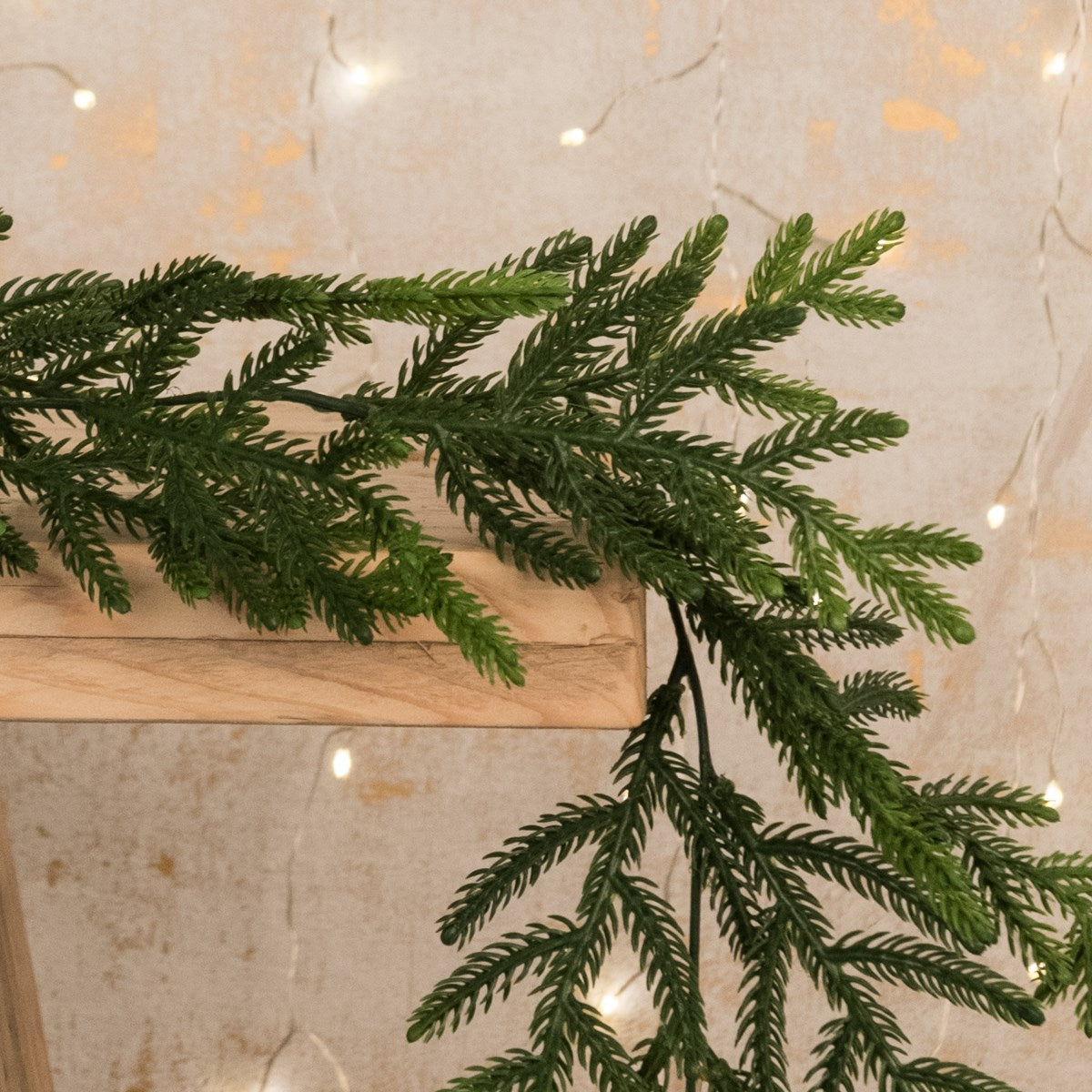Faux Pine Needle Garland