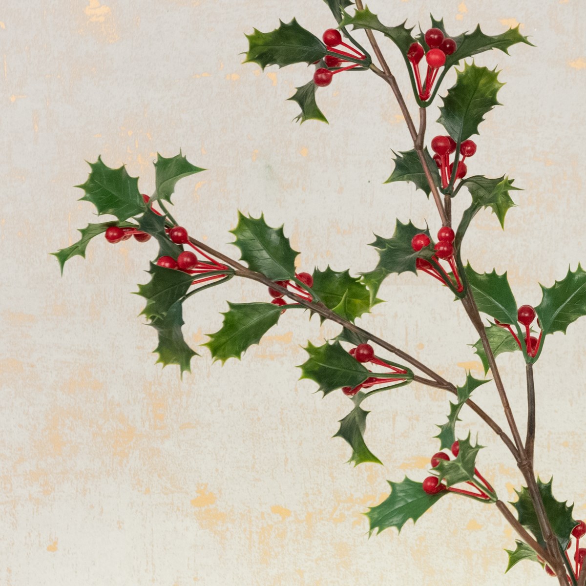 Faux Holly Stem