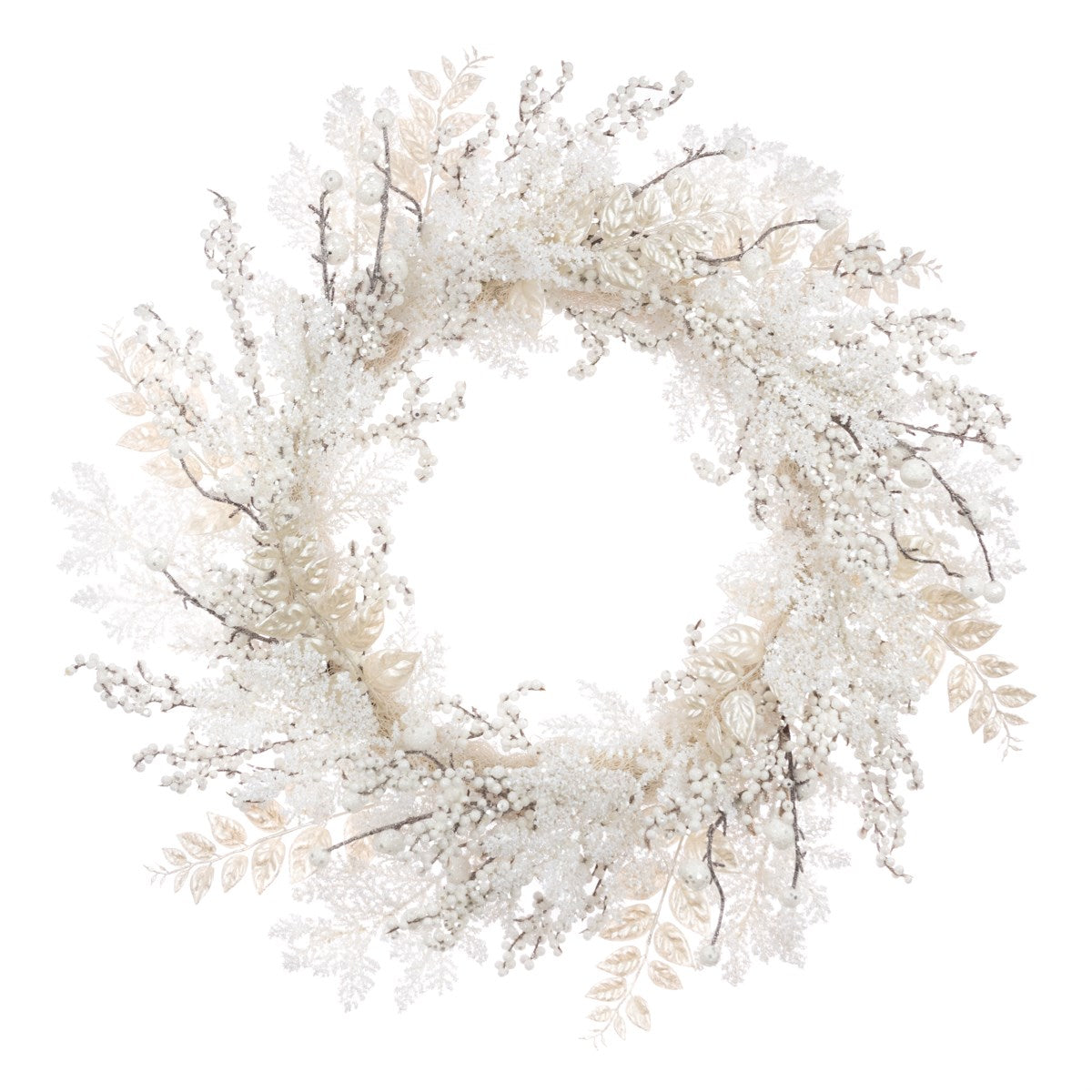White Sparkle Berry Wreath 64