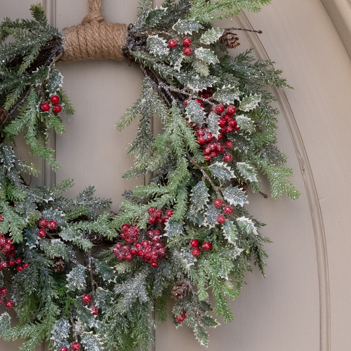 Faux Folkingham Sparkle Jute Wreath