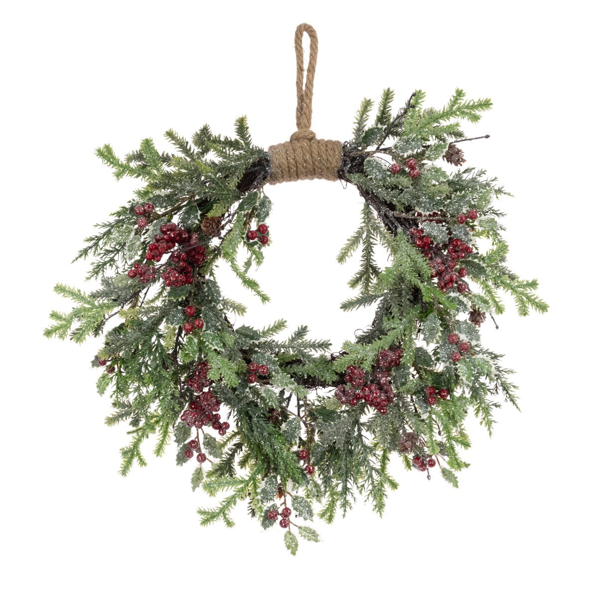 Faux Folkingham Sparkle Jute Wreath