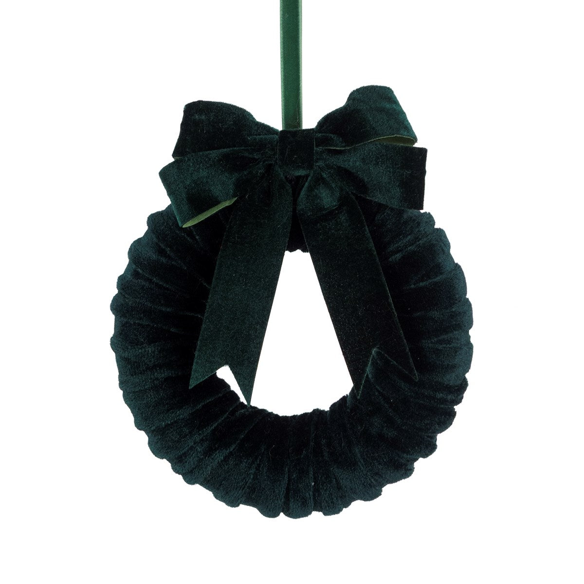 Velvet Bow Wreath 17cm