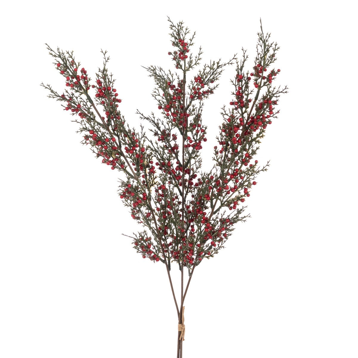 Bunch of 3 Faux Pine & Berry Stems