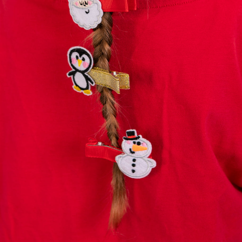 Kid's Christmas Hair Clips