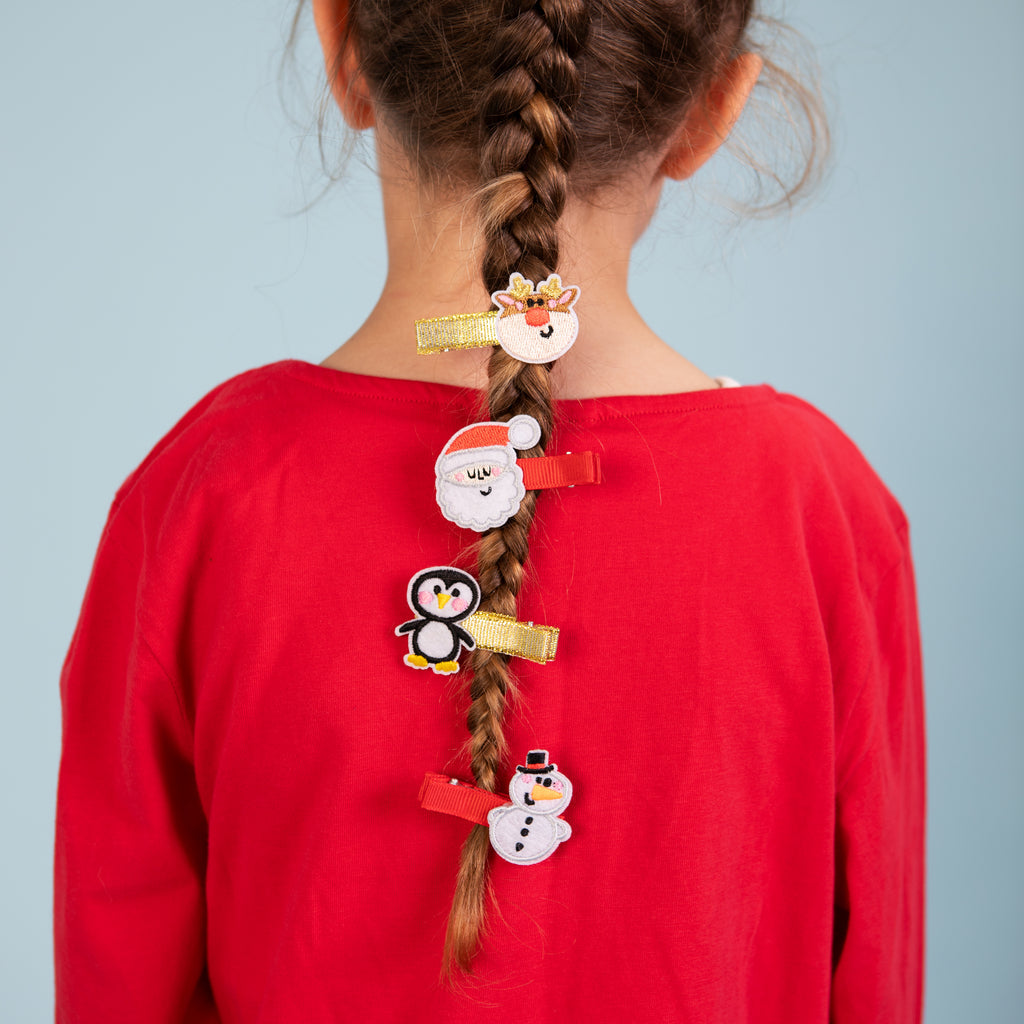 Kid's Christmas Hair Clips