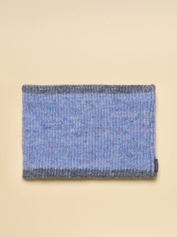 Lined Snood - Blue