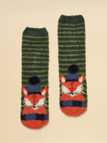 Kids Fluffy Fox Socks
