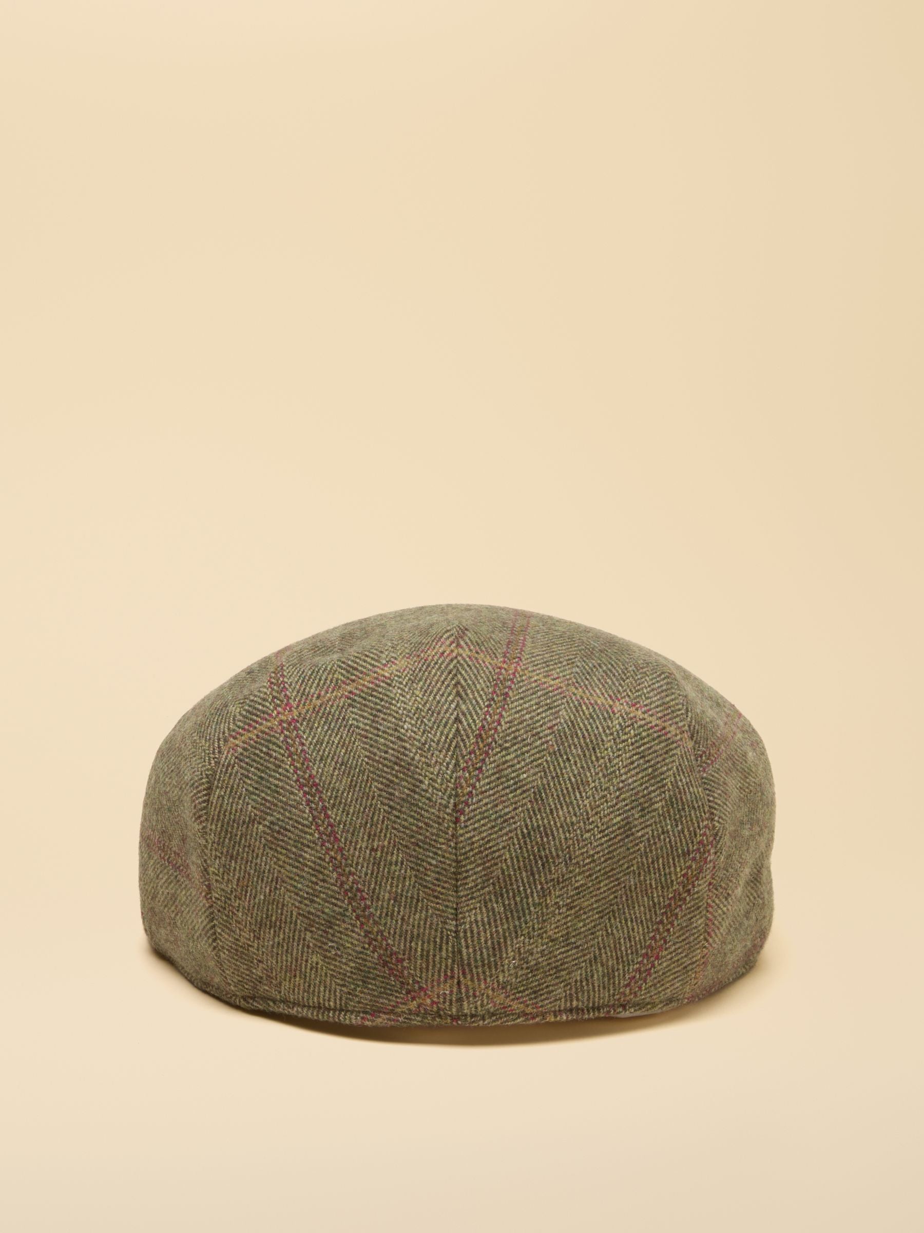 Ashby Green Tweed Flat Cap