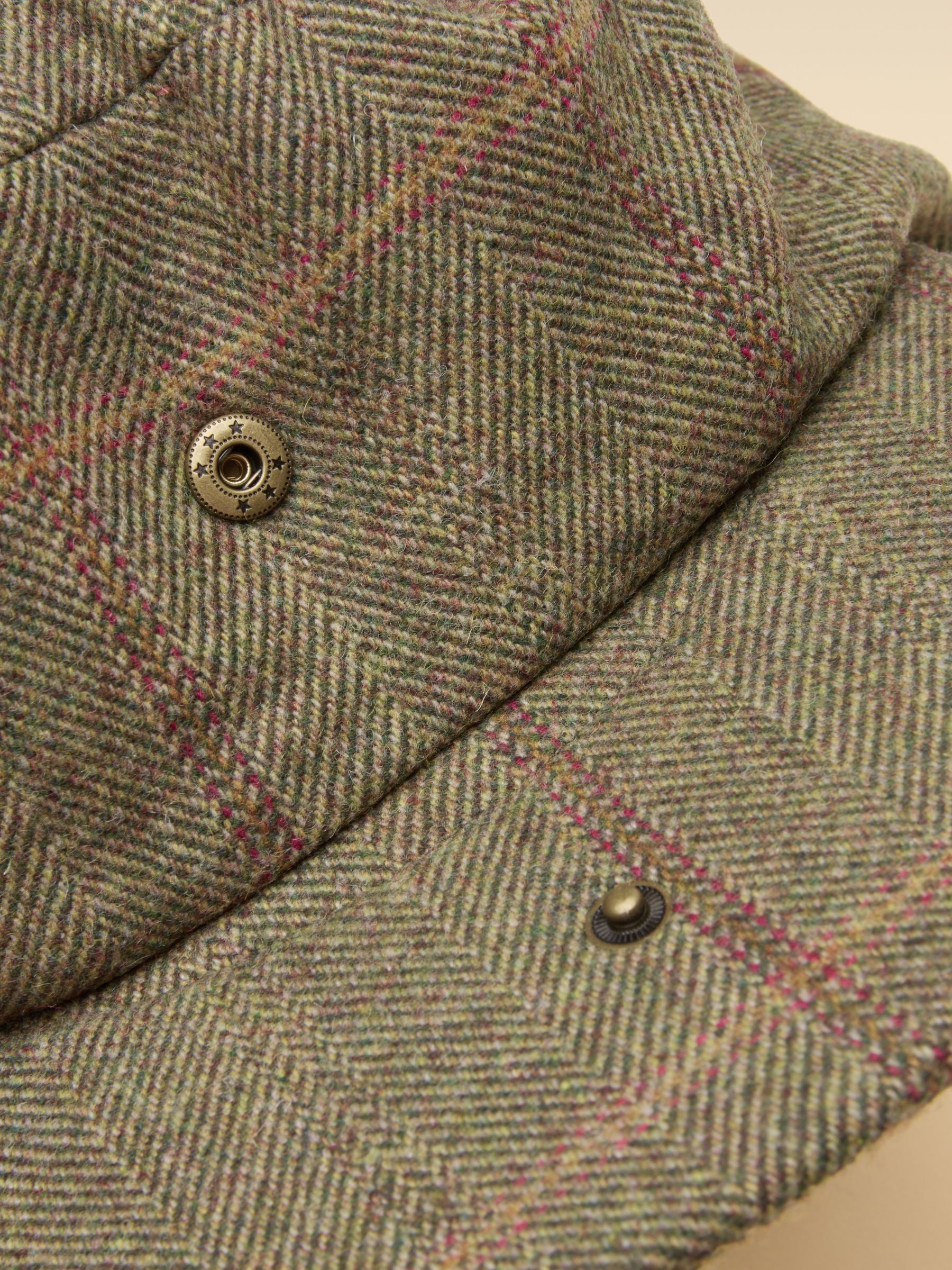 Ashby Green Tweed Flat Cap
