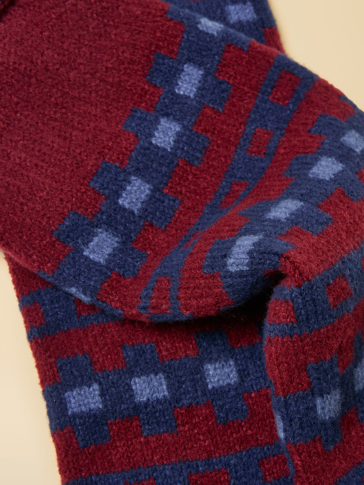 Geometric Socks - Red