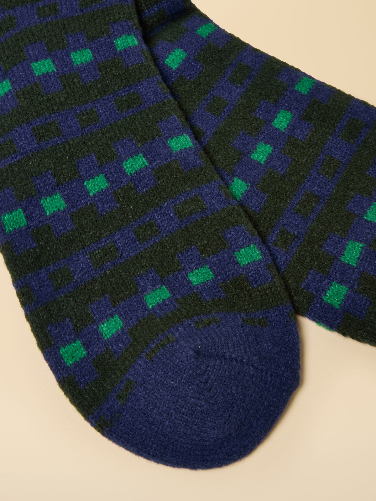 Geometric Socks - Green