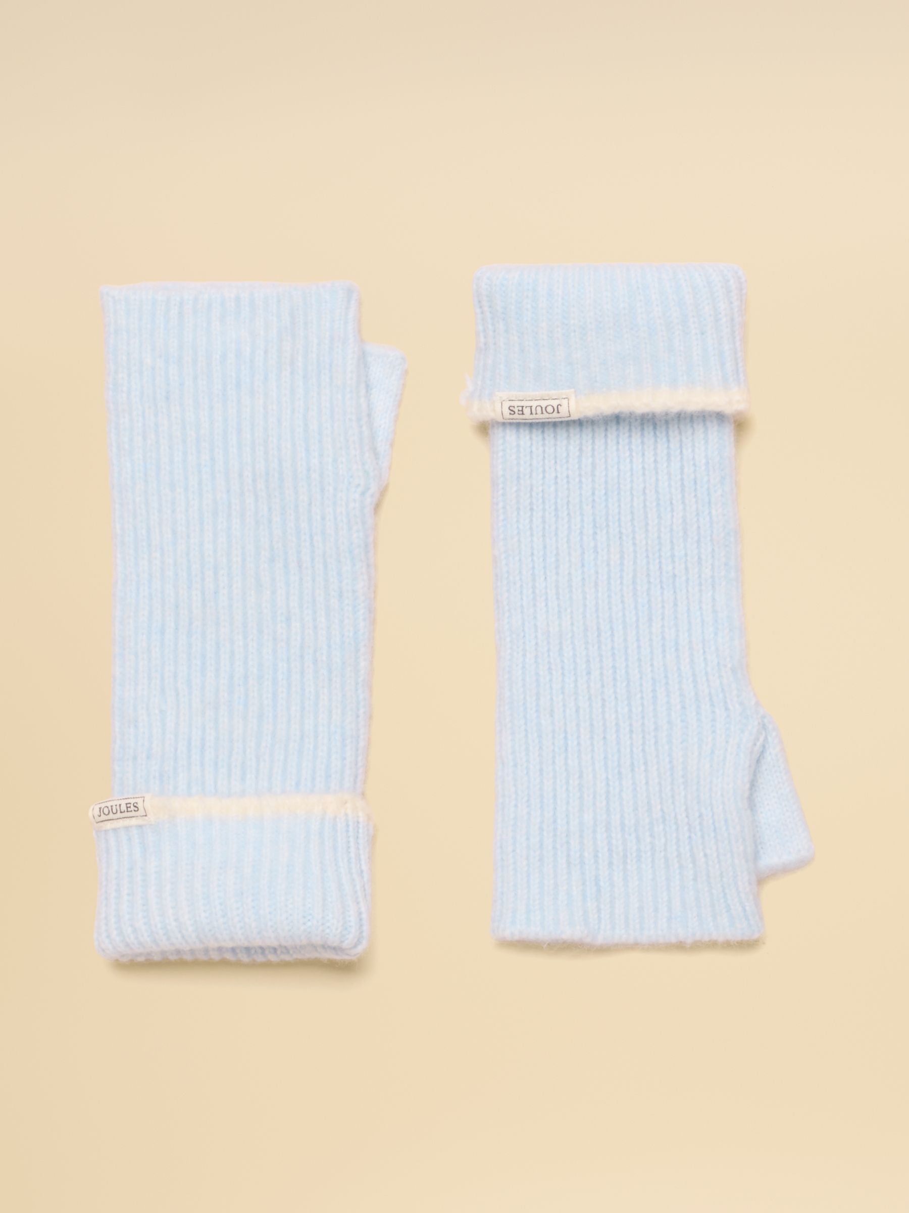 Fingerless Ice Blue Gloves