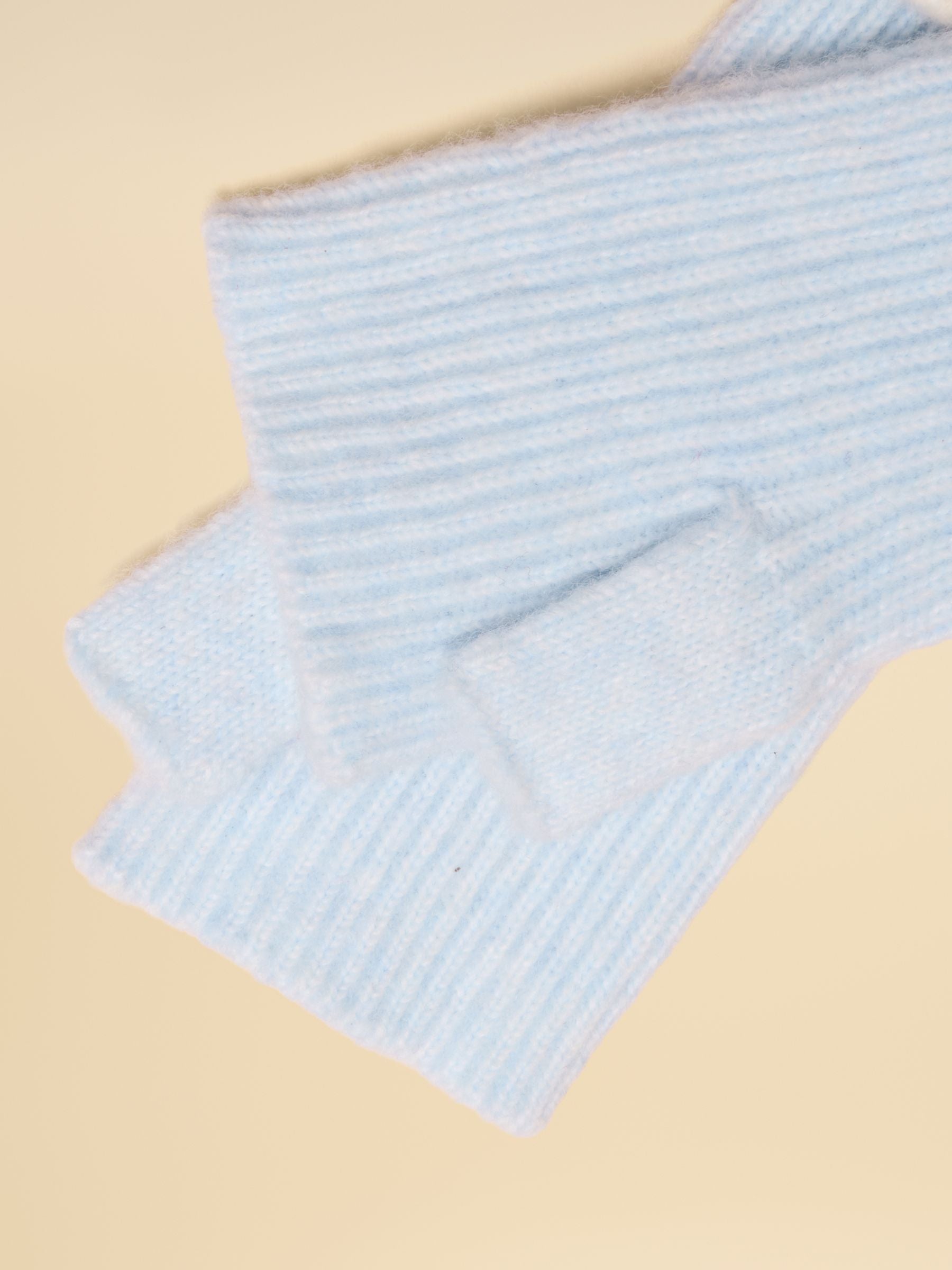 Fingerless Ice Blue Gloves