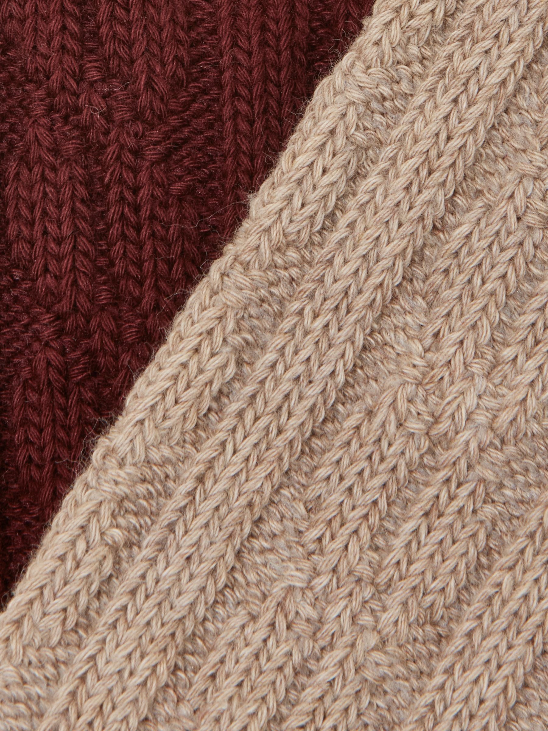 Women's Cable Knit Oat & Berry Socks 2 Pack (Size 4–8)