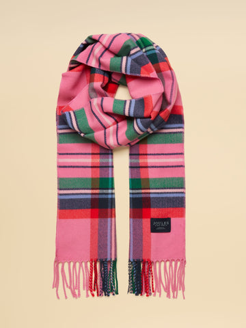 Langtree Pink & Green Check Scarf