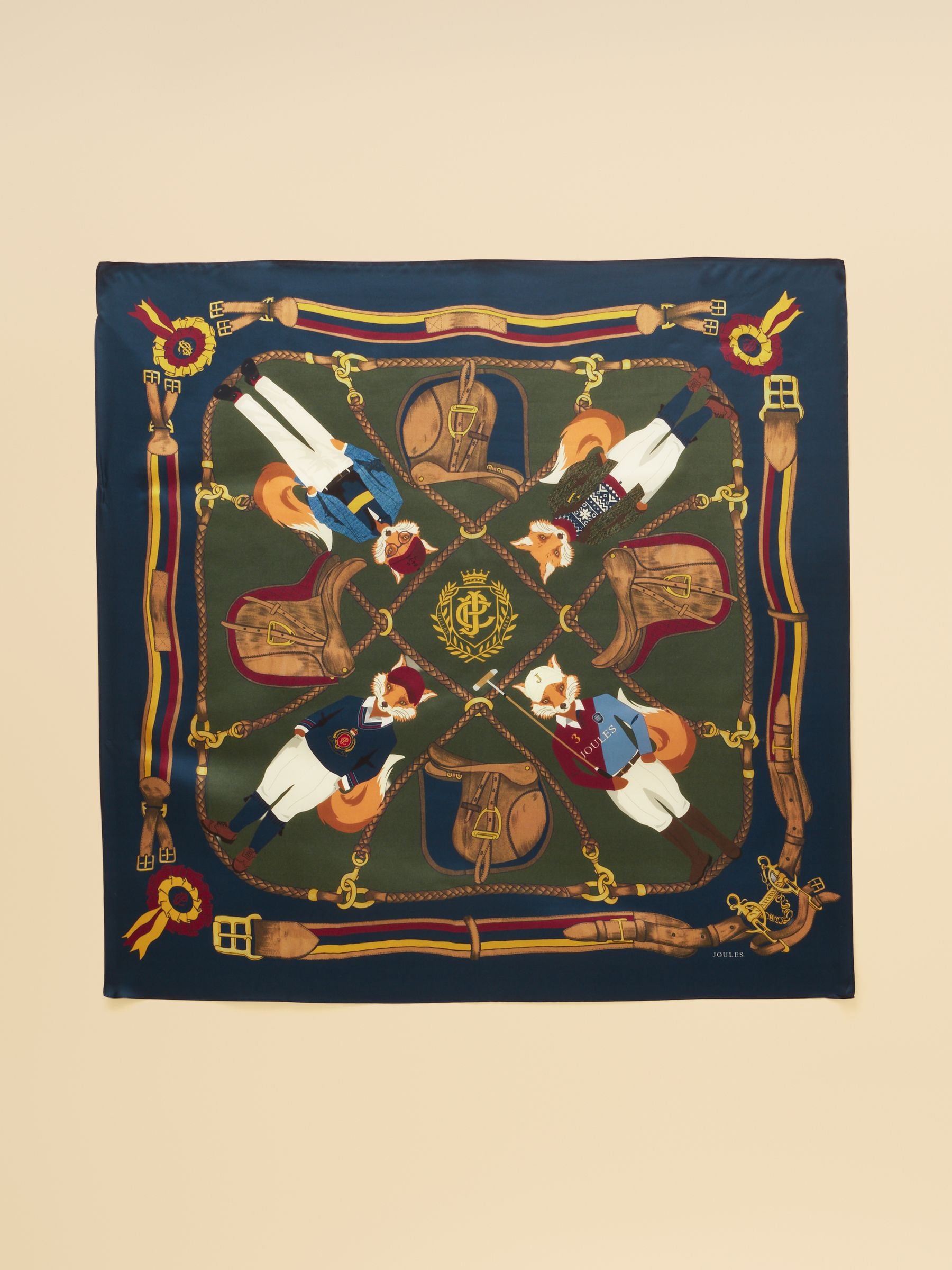 Bloomfield Navy Jonty Silk Square Scarf