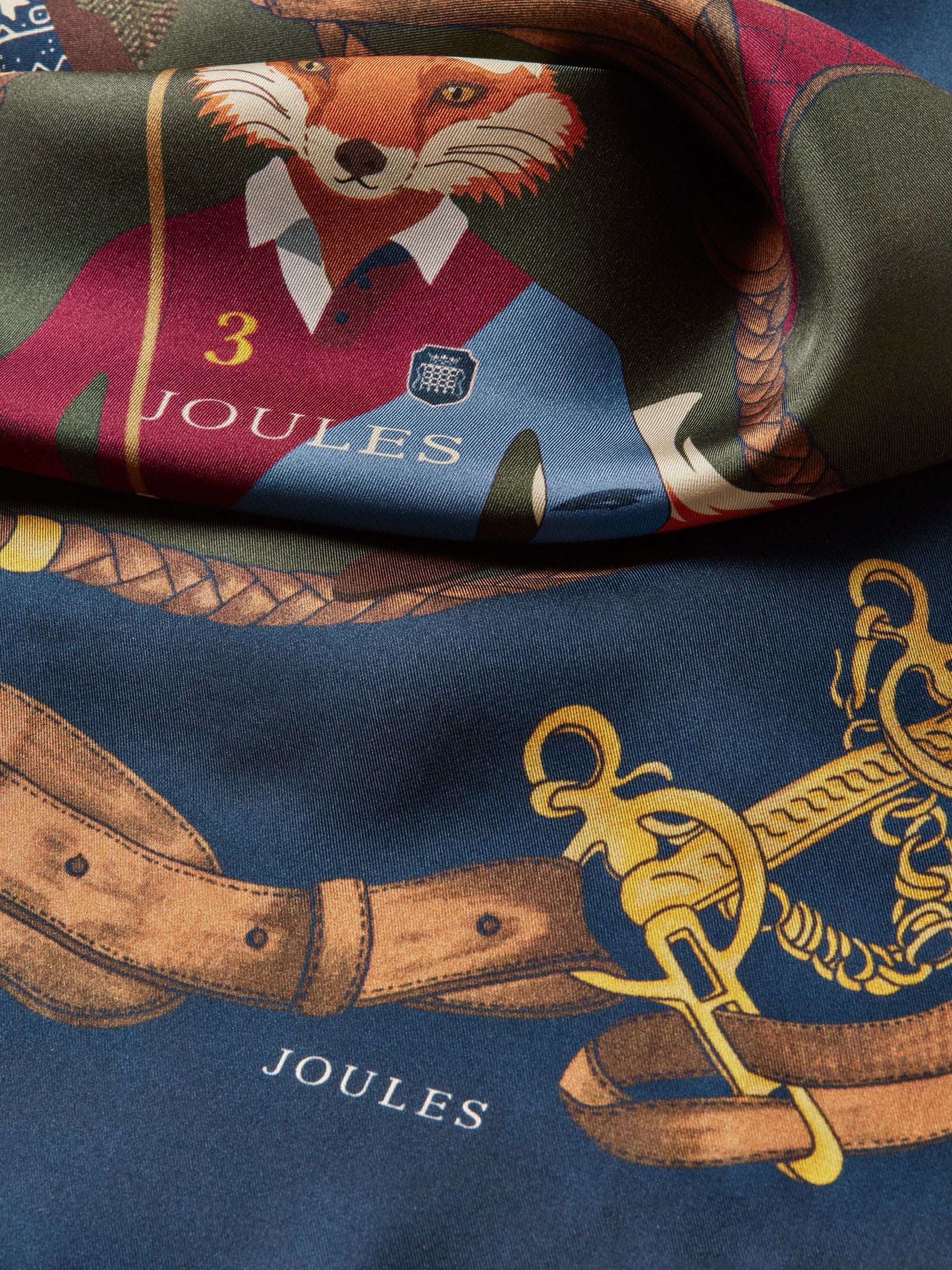 Bloomfield Navy Jonty Silk Square Scarf
