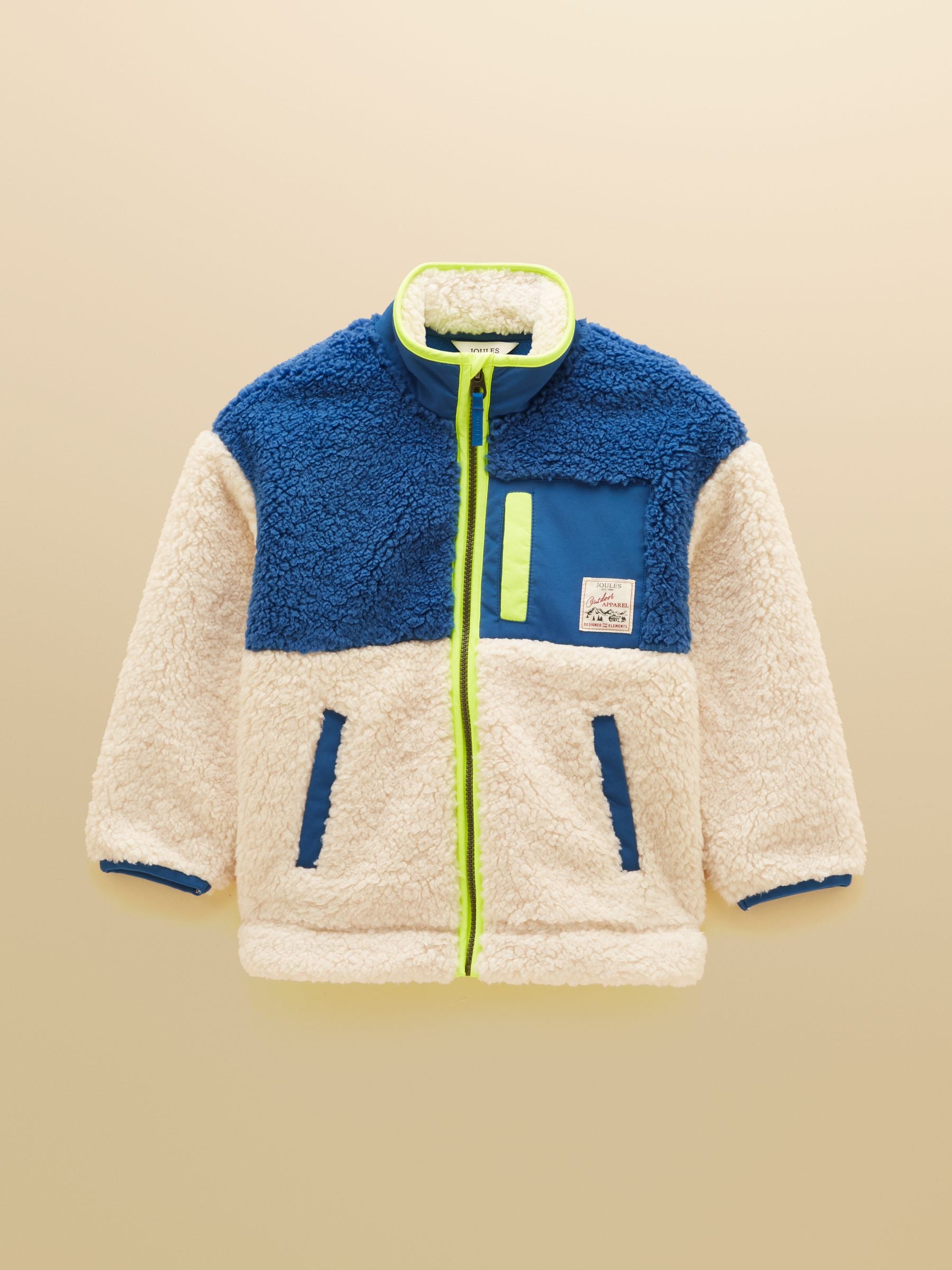 Boys' Billy Cream Zip Through Fleece