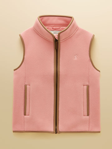 Girls' Heritage Pink Fleece Gilet