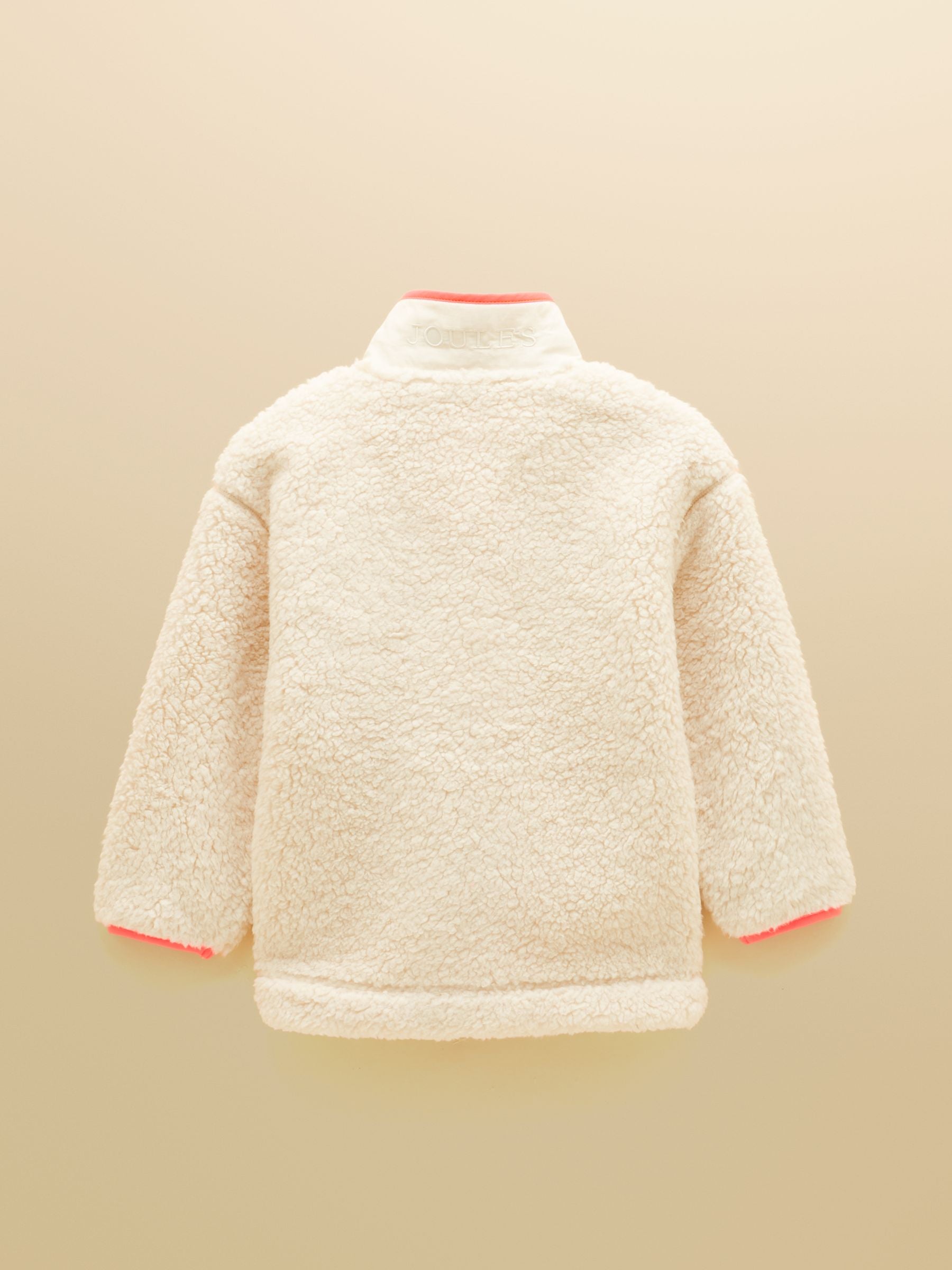 Girls' Tilly Cream Zip Through Fleece