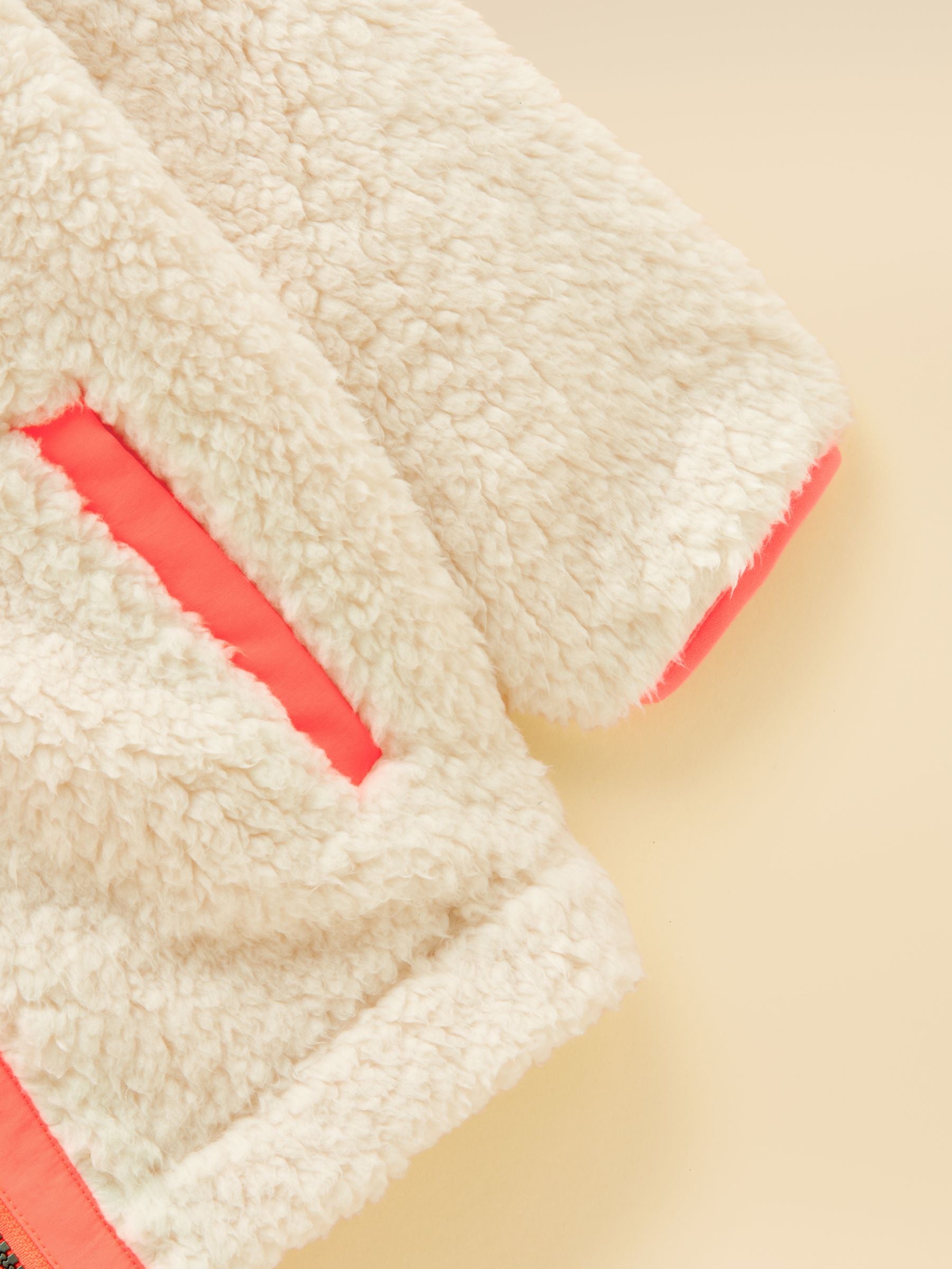 Girls' Tilly Cream Zip Through Fleece