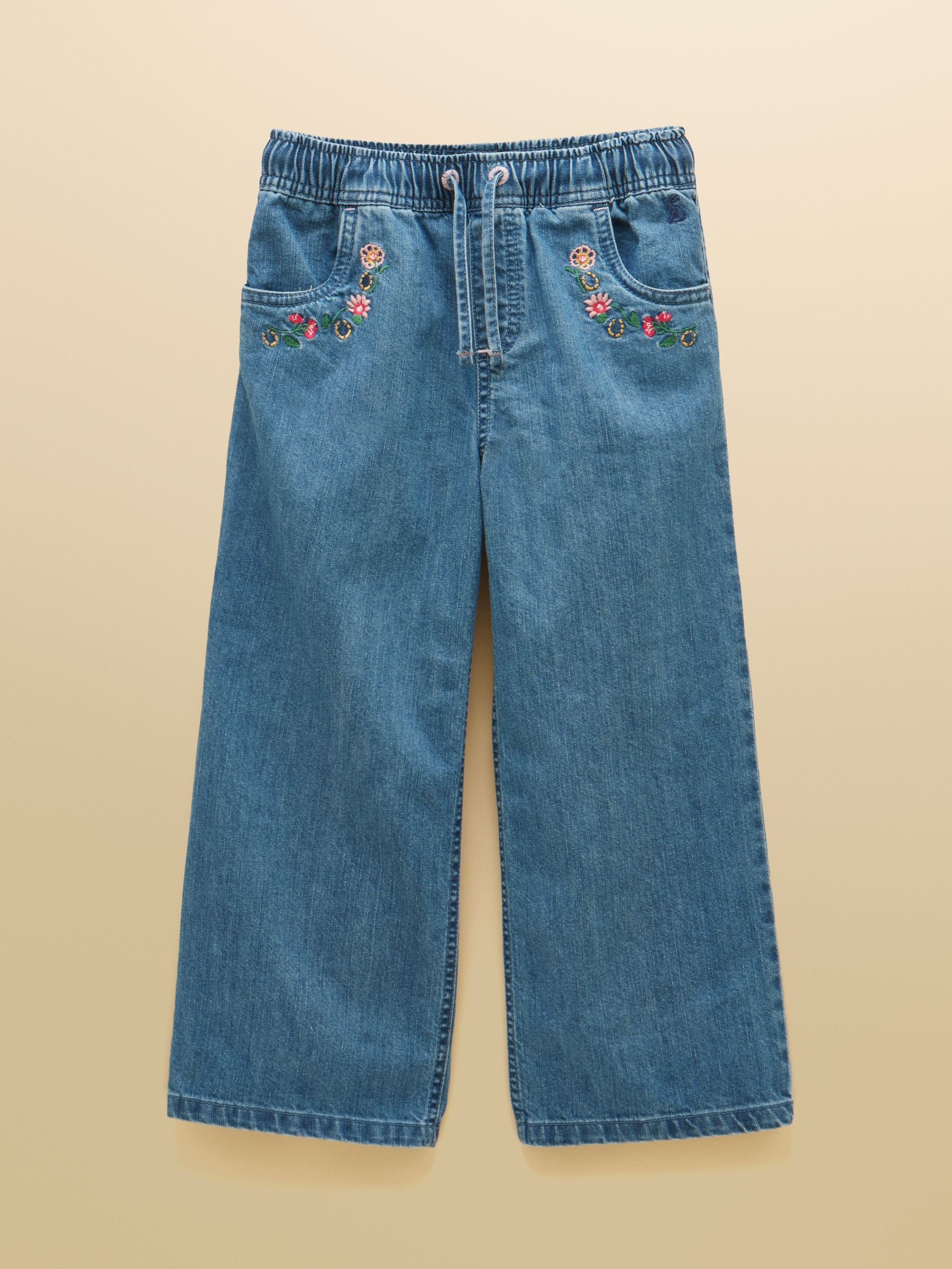 Girls' Josie Blue Denim Pull On Jeans