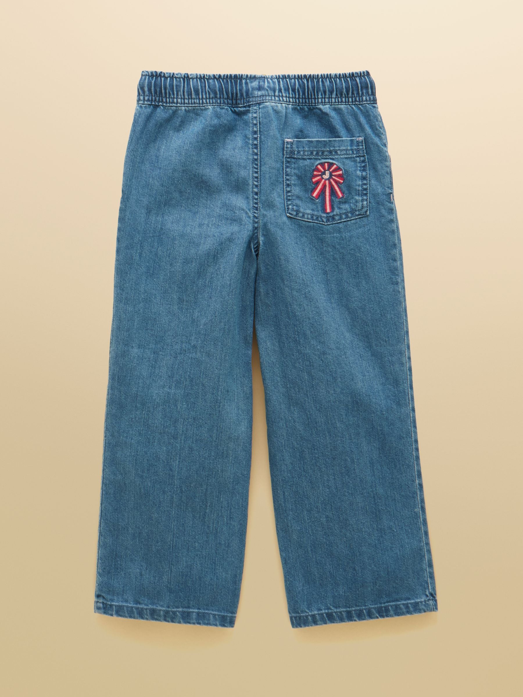Girls' Josie Blue Denim Pull On Jeans