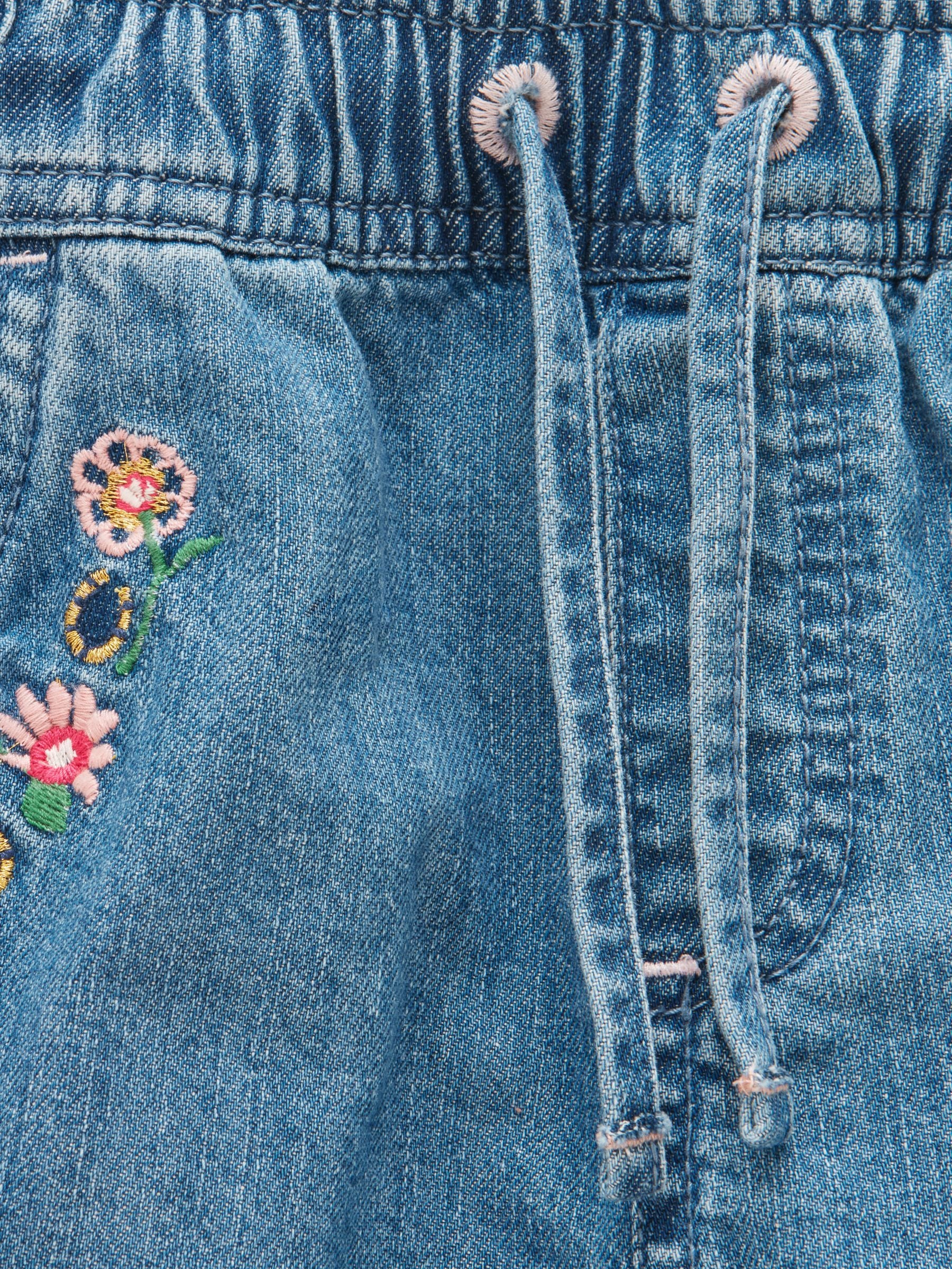 Girls' Josie Blue Denim Pull On Jeans