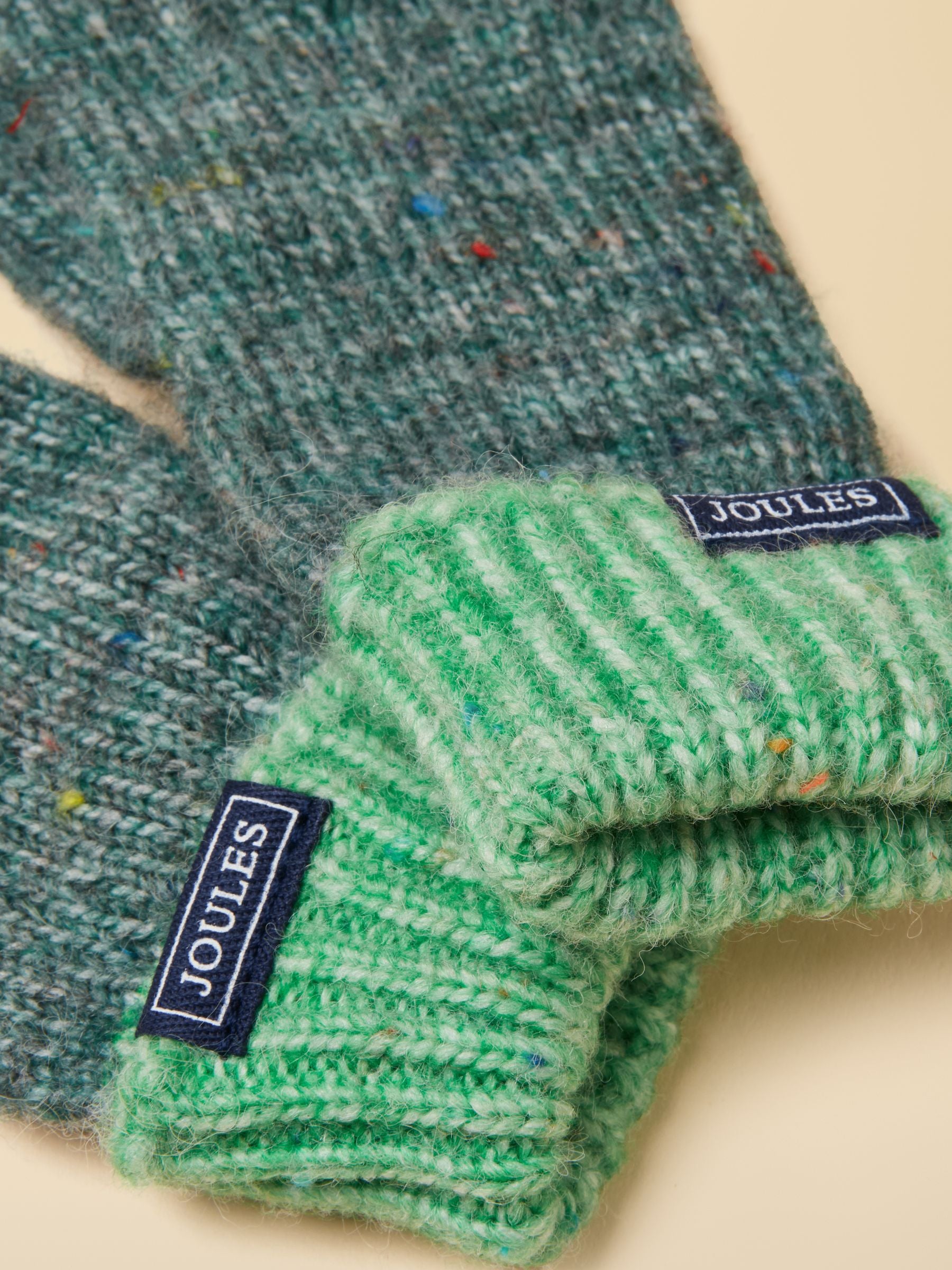 Colourblock Green Gloves