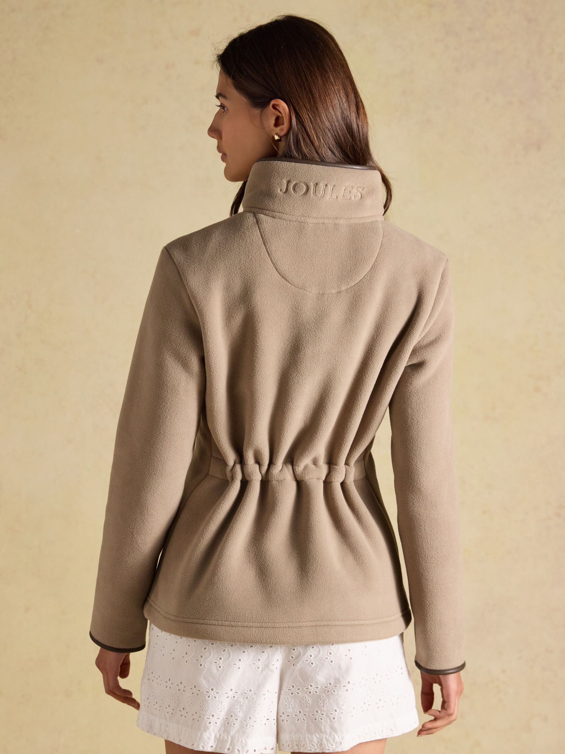 Heritage Mink Brown Regular Zip Up Polar Fleece