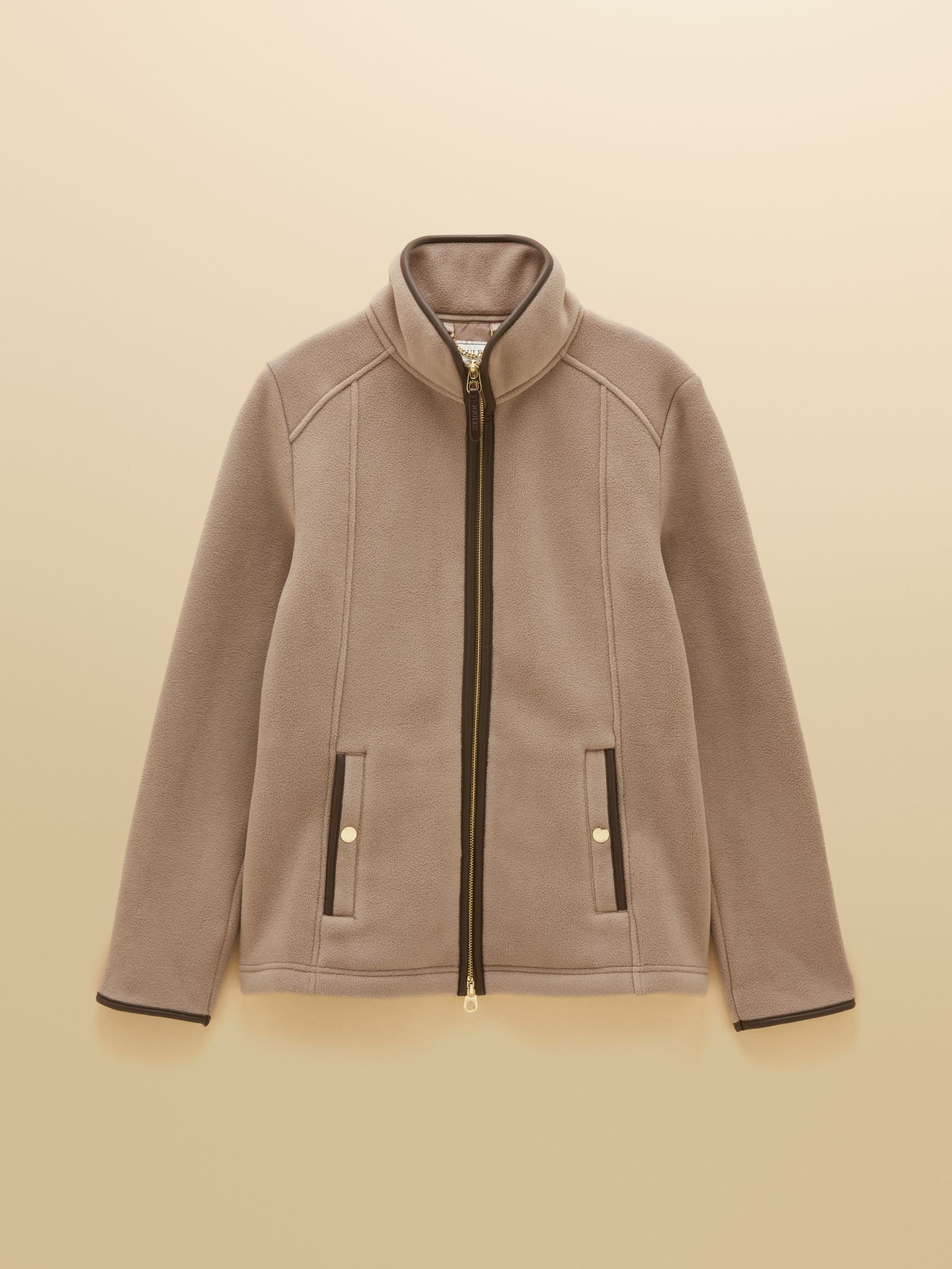 Heritage Mink Brown Regular Zip Up Polar Fleece
