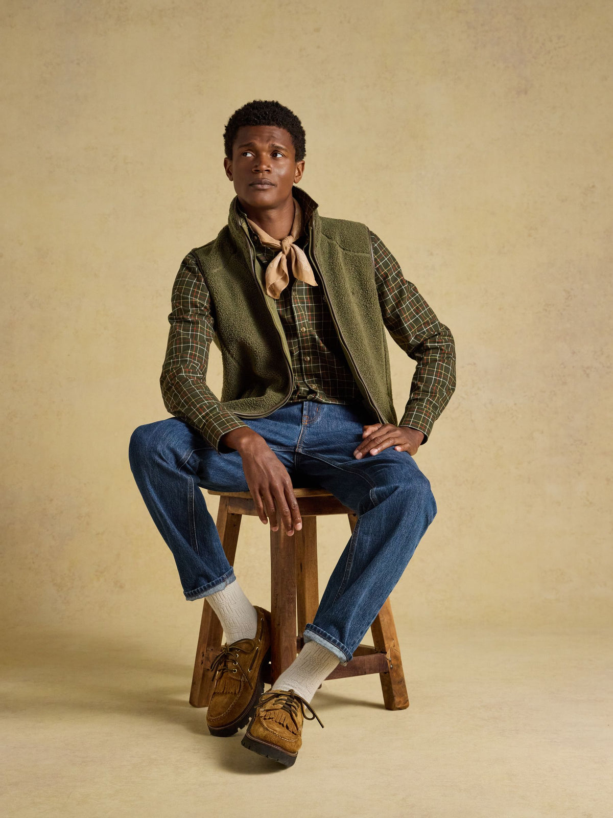 Heritage Borg Gilet - Green
